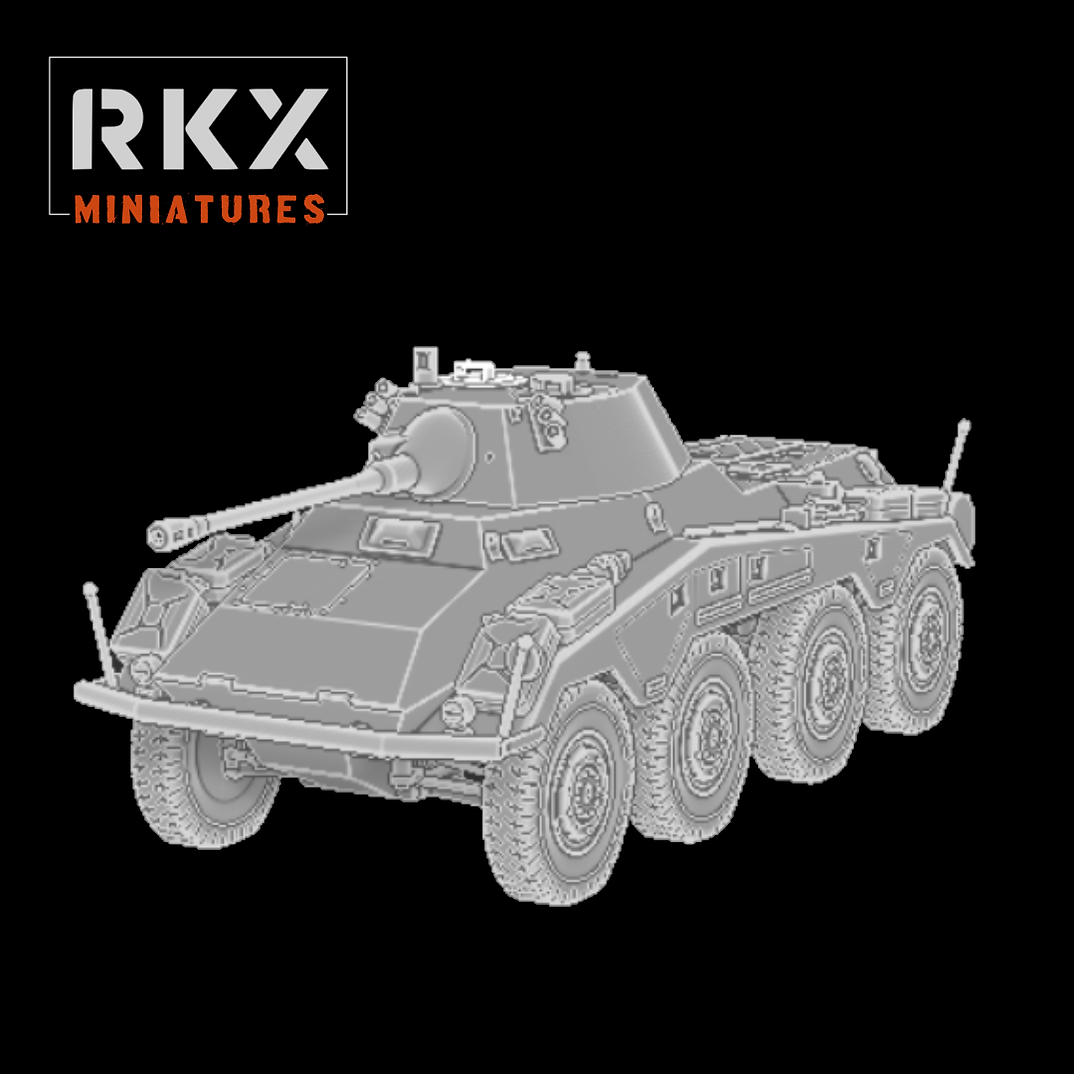 German Sd.Kfz. 234/2 "Puma" - 3d Printed Scale Model Tank 1:56 / 28mm - RKX Miniatures