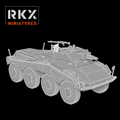 German Sd.Kfz. 234/3 - 3d Printed Scale Model Tank 1:56 / 28mm - RKX Miniatures