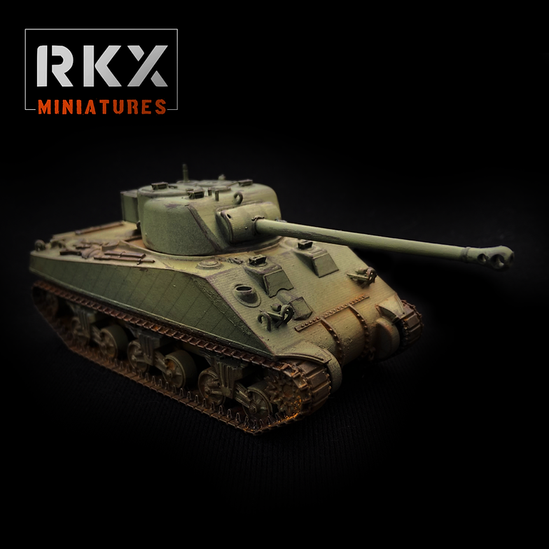 British Firefly Tank - 3d Printed Scale Model Tank 1:56 / 28mm - RKX Miniatures