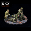 Soviet Maxim Machine Gun Team - 3d Printed Scale Models 1:56 / 28mm - RKX Miniatures