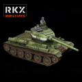 Soviet T-34/85 Tank - 3d Printed Scale Model Tank 1:56 / 28mm - RKX Miniatures