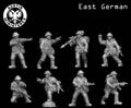 East German Infantry Squad - 3d Printed Scale Models 1:56 / 28mm - Austin Miniatures