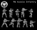 Modern Australian Infantry Squad - 3d Printed Scale Models 1:56 / 28mm - Austin Miniatures