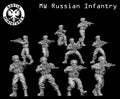 Modern Russian Infantry Squad - 3d Printed Scale Models 1:56 / 28mm - Austin Miniatures