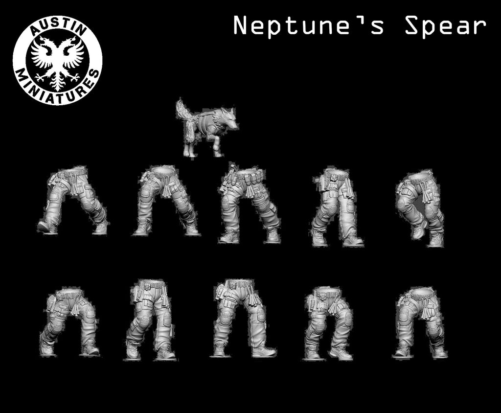 Operation Neptune's Spear Assault Team - 3d Printed Scale Models 1:56 / 28mm - Austin Miniatures