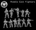 Modern Middle Eastern Freedom Fighters Squad - 3d Printed Scale Models 1:56 / 28mm - Austin Miniatures