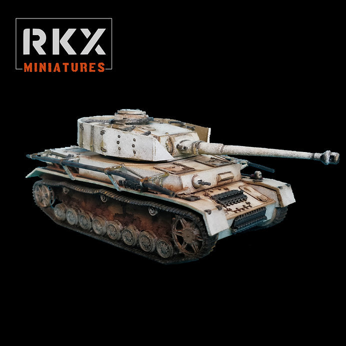 German Panzer IV Ausf. J - 3d Printed Scale Model Tank 1:56 / 28mm - RKX Miniatures