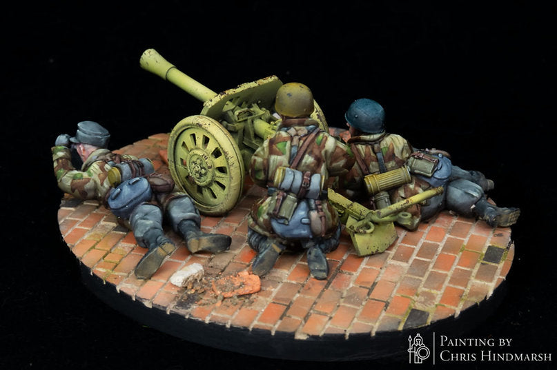 German Fallschirmjäger Raketenwerfer 43 Team - 3d Printed Scale Models 1:56 / 28mm - RKX Miniatures