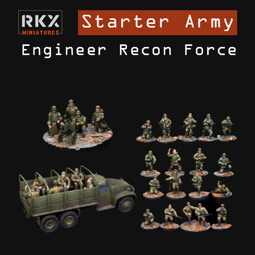 Soviet Engineer Recon Starter Army - 3d Printed Scale Model Minis 1:56 / 28mm - RKX Miniatures