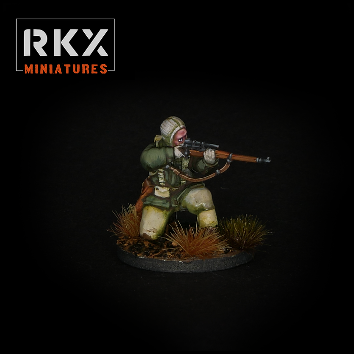 U.S. Sniper - 3d Printed Scale Model 1:56 / 28mm - 1 Model - RKX Miniatures
