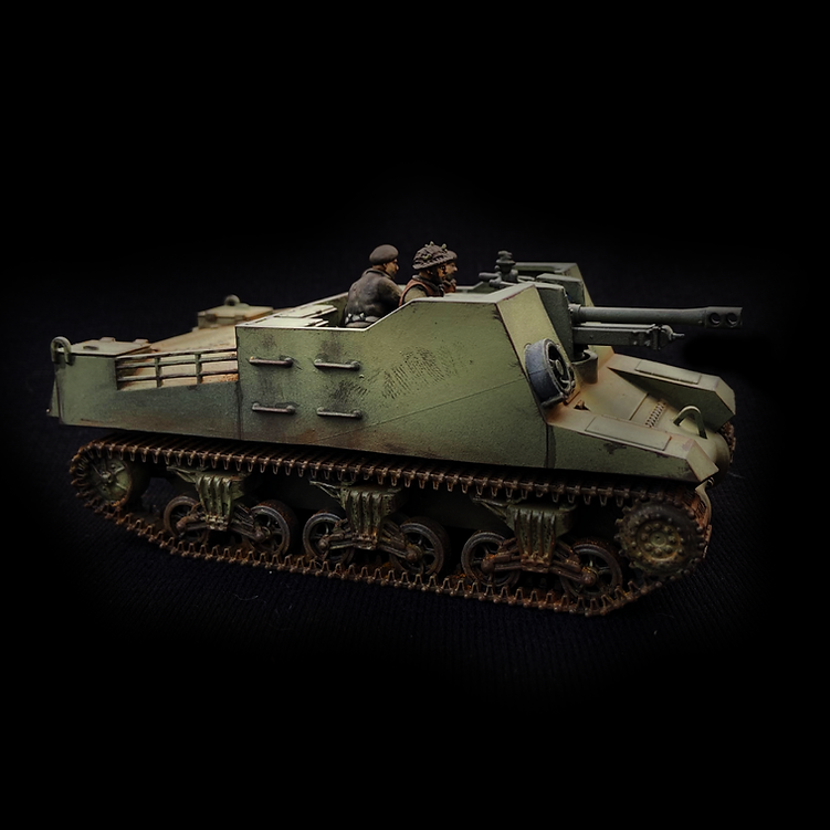 British Sexton Self-Propelled Gun - 3d Printed Scale Model Tank 1:56 / 28mm - RKX Miniatures