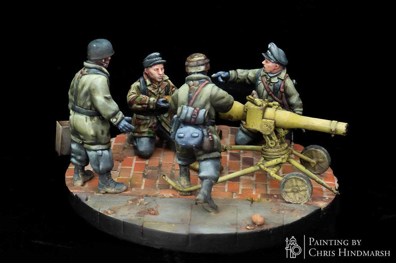 German Fallschirmjäger LG40 Team - 3d Printed Scale Models 1:56 / 28mm - RKX Miniatures