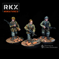 German Fallschirmjäger Looted Weapons Team - 3d Printed Scale Models 1:56 / 28mm - RKX Miniatures