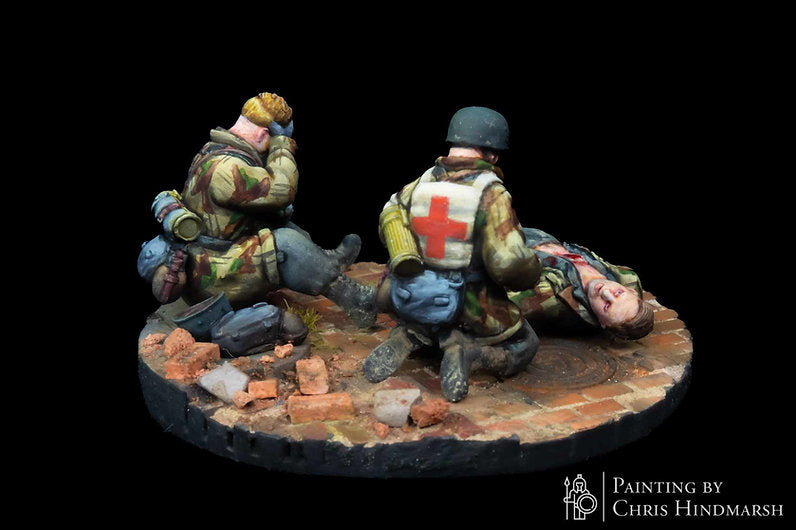 German Fallschirmjäger Medic - 3d Printed Scale Models 1:56 / 28mm - RKX Miniatures