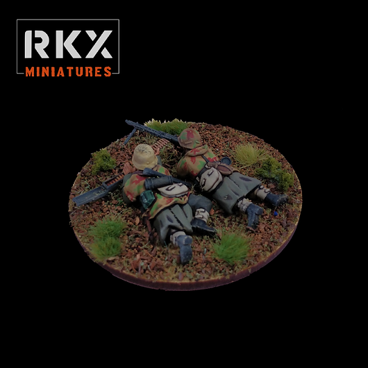German MG42 Team - 3d Printed Scale Models 1:56 / 28mm - RKX Miniatures