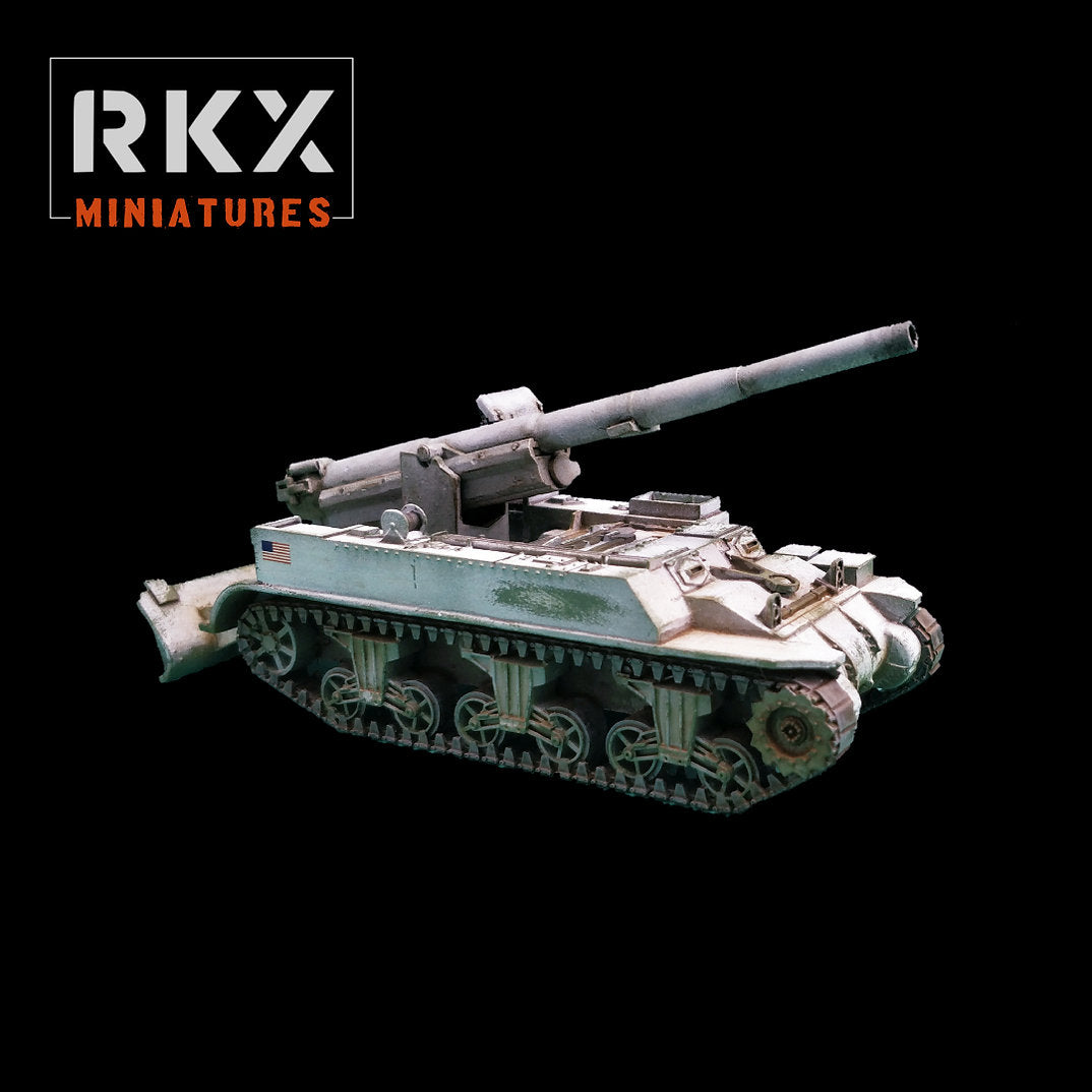 U.S. M12 Gun Motor Carriage (GMC) - 3d Printed Scale Model Tank 1:56 / 28mm - RKX Miniatures
