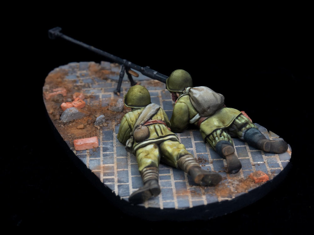 Soviet PTRD Anti-Tank Rifle Team - 3d Printed Scale Model 1:56 / 28mm - RKX Miniatures