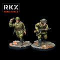 Soviet Flamethrower Team - 3d Printed Scale Model 1:56 / 28mm - RKX Miniatures