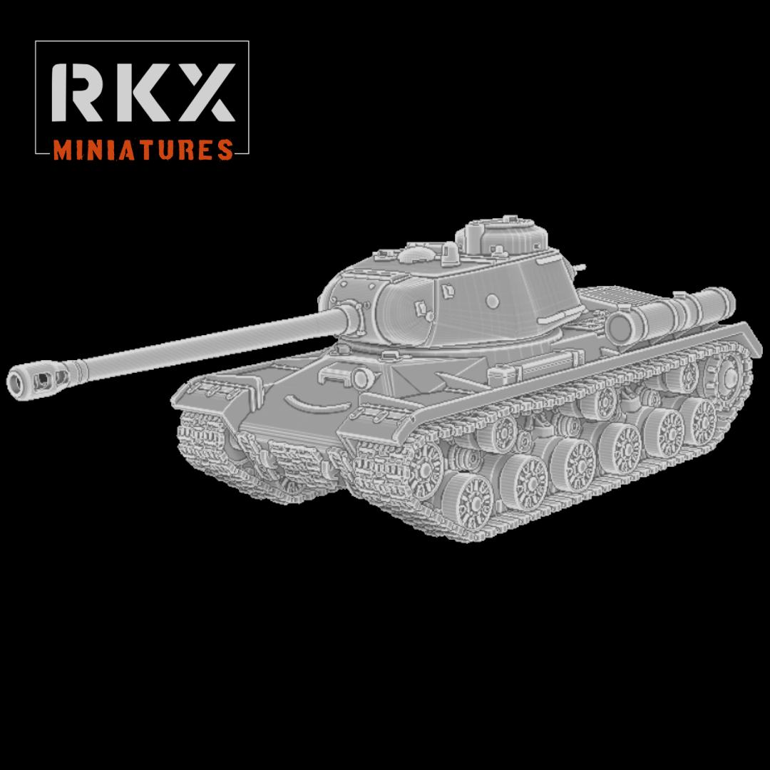 Soviet IS2 Heavy Tank - 3d Printed Scale Model Tank 1:56 / 28mm - RKX Miniatures