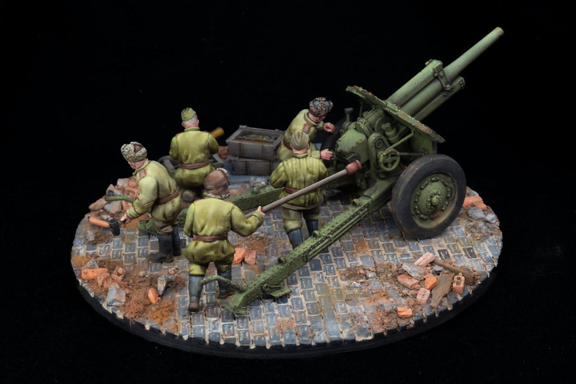 Soviet M-30 Howitzer - 3d Printed Scale Model Tank 1:56 / 28mm - RKX Miniatures