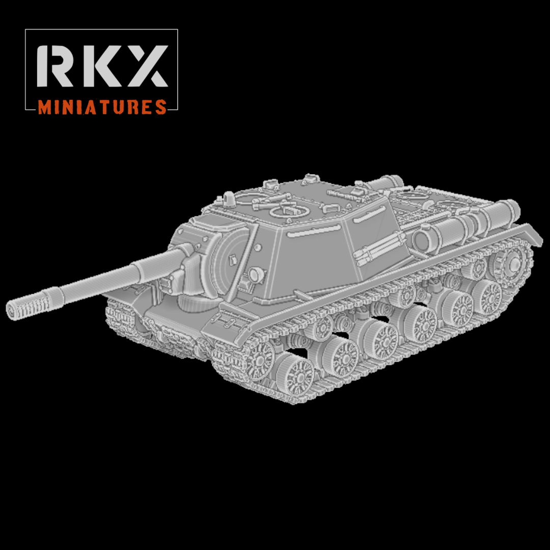 Soviet SU-152 - 3d Printed Scale Model Tank 1:56 / 28mm - RKX Miniatures